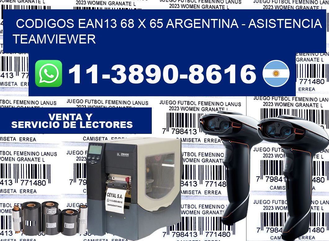 codigos ean13 68 x 65 argentina – asistencia teamviewer