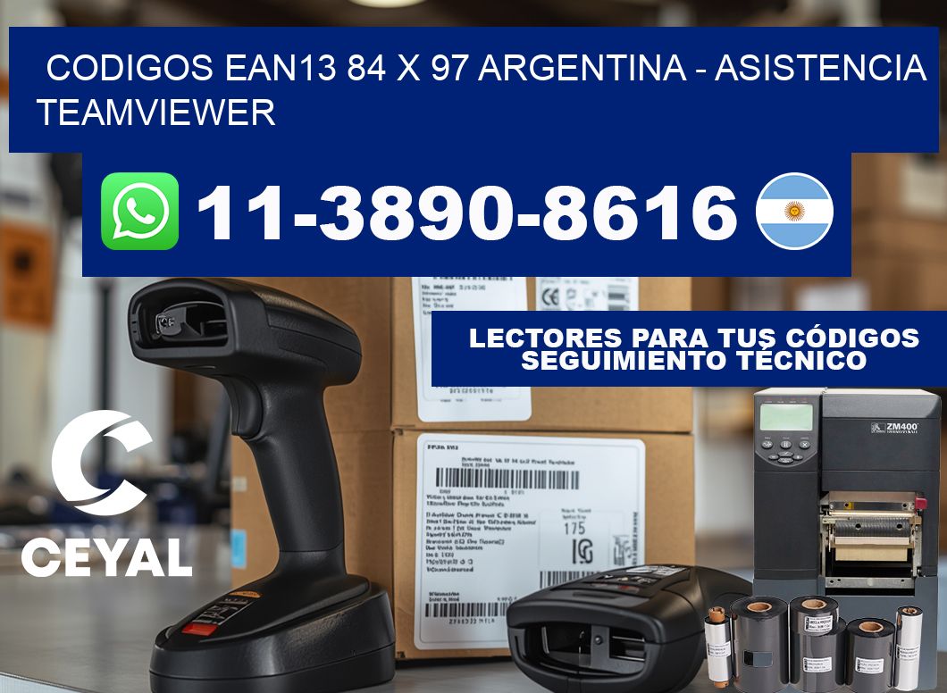 codigos ean13 84 x 97 argentina - asistencia teamviewer