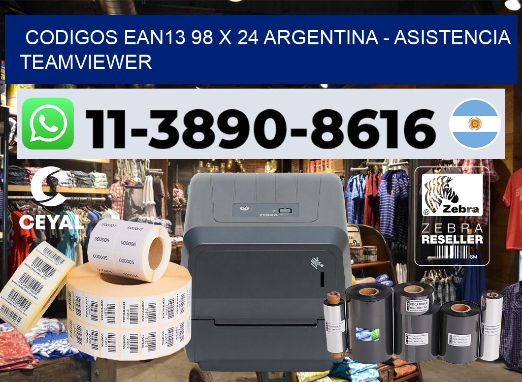 codigos ean13 98 x 24 argentina - asistencia teamviewer