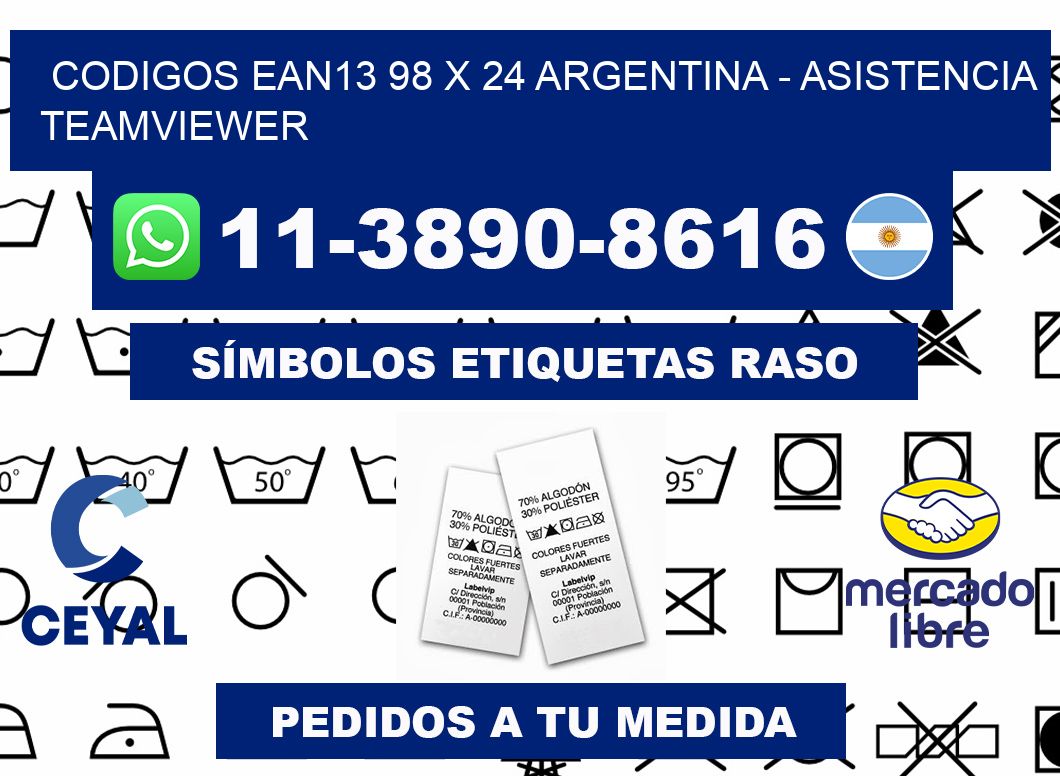 codigos ean13 98 x 24 argentina - asistencia teamviewer