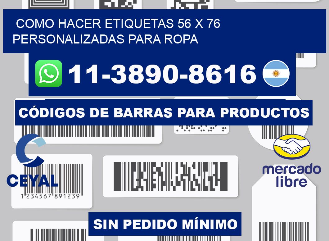 como hacer etiquetas 56 x 76 personalizadas para ropa