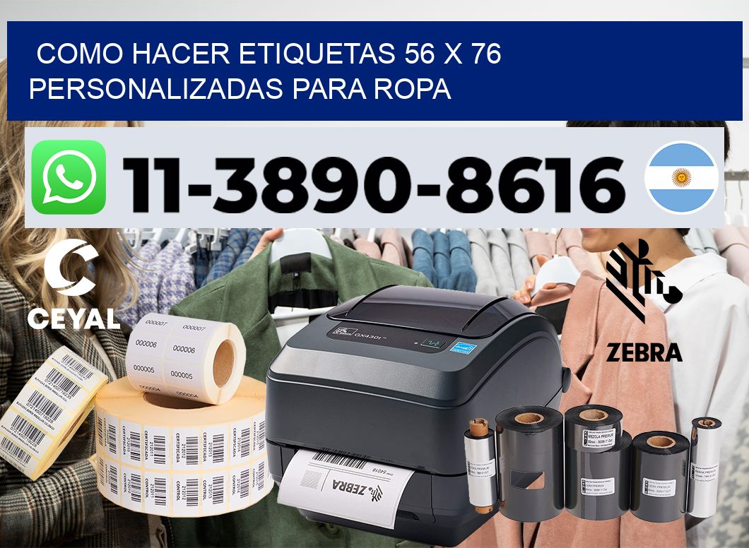 como hacer etiquetas 56 x 76 personalizadas para ropa