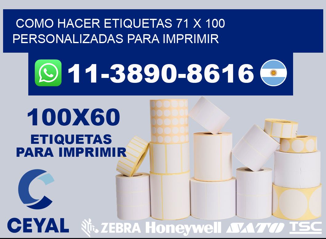 como hacer etiquetas 71 x 100 personalizadas para imprimir