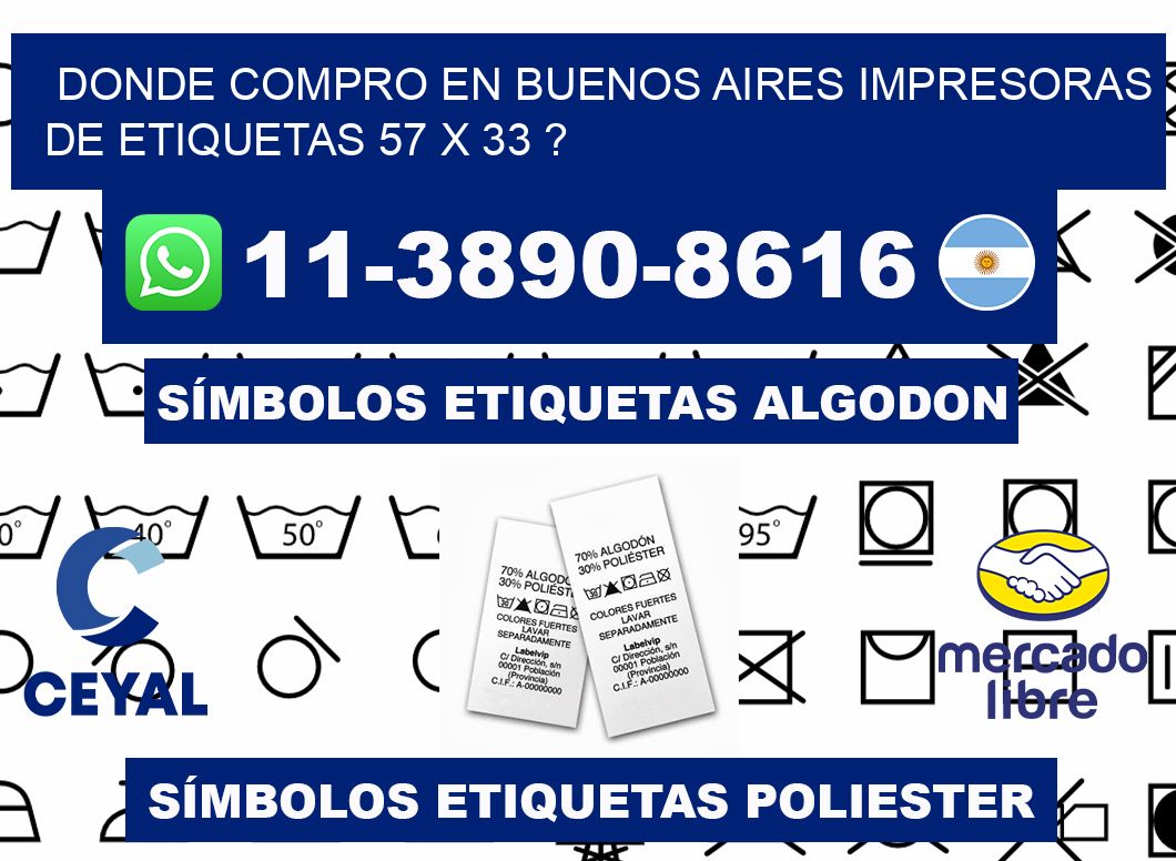 donde compro en buenos aires impresoras de etiquetas 57 x 33 ?
