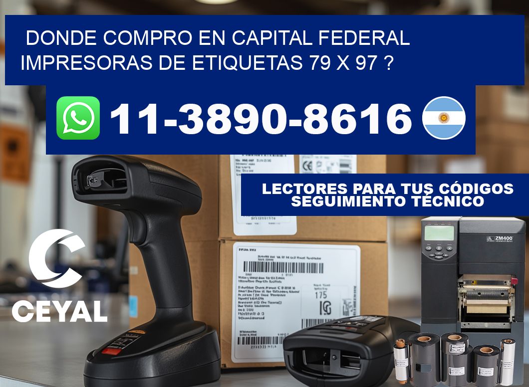 donde compro en capital federal impresoras de etiquetas 79 x 97 ?
