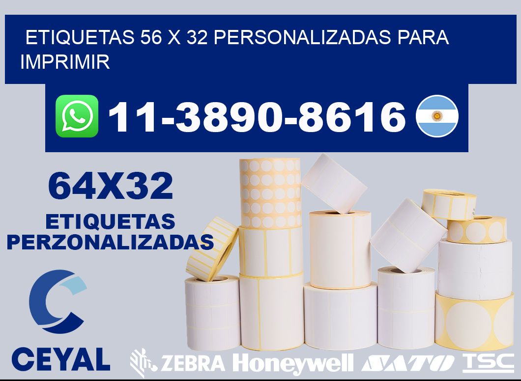 etiquetas 56 x 32 personalizadas para imprimir