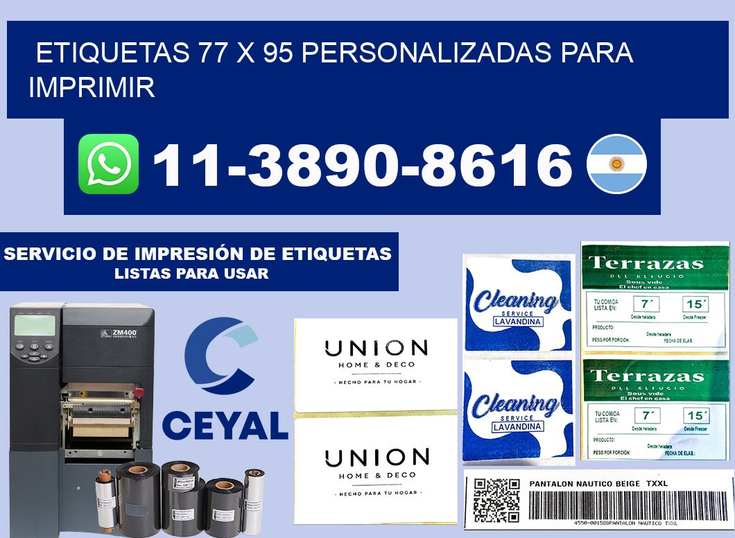 etiquetas 77 x 95 personalizadas para imprimir
