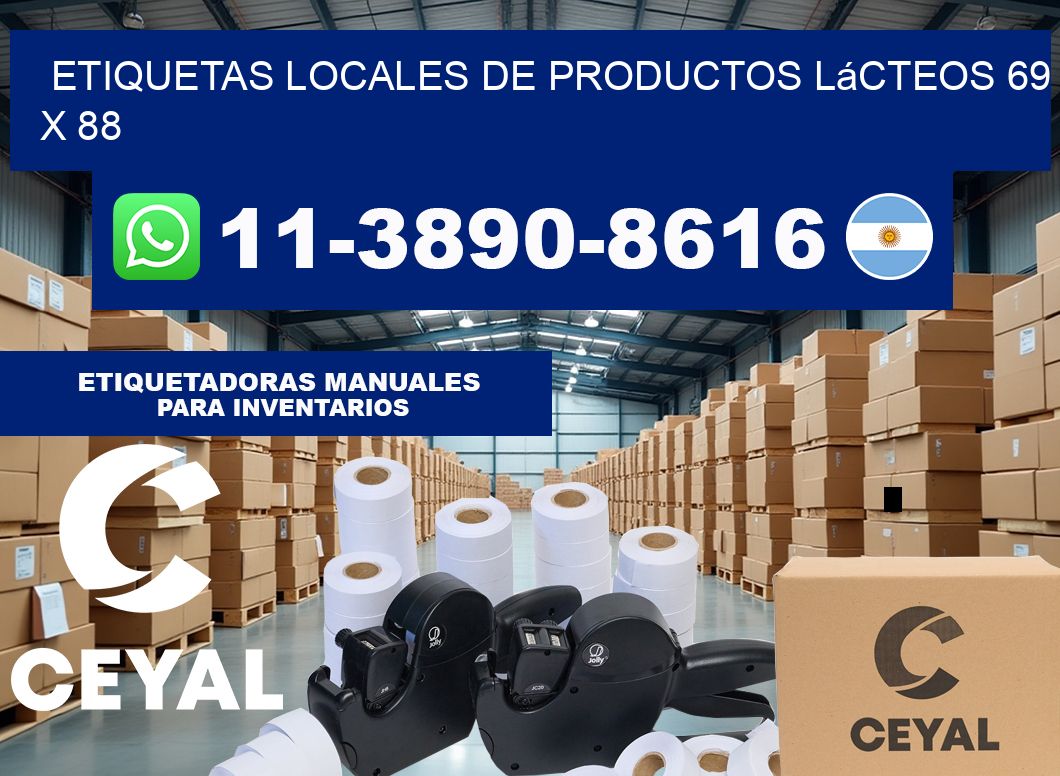 etiquetas locales de productos lácteos 69 x 88