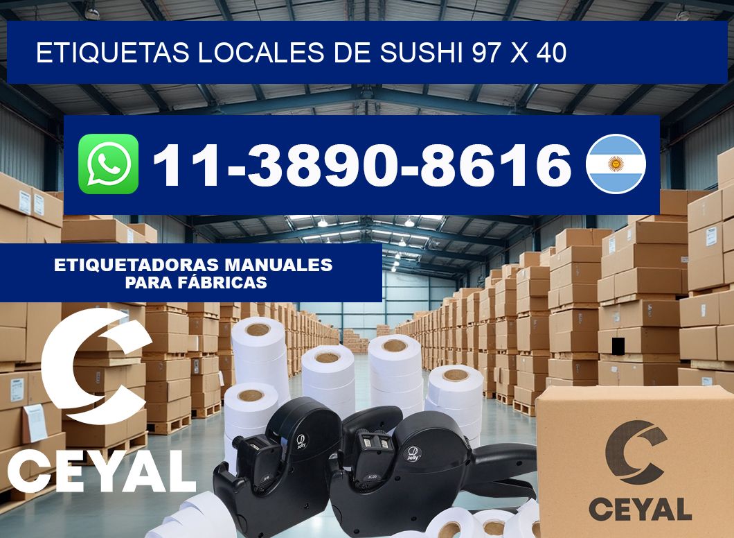 etiquetas locales de sushi 97 x 40