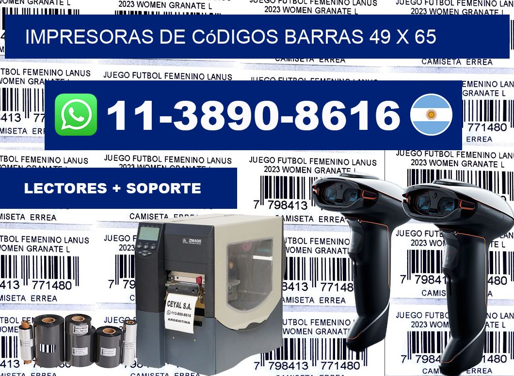 impresoras de códigos barras 49 x 65