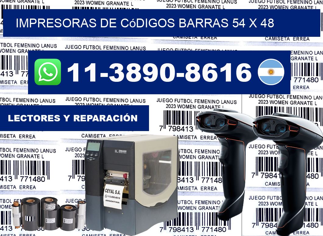 impresoras de códigos barras 54 x 48