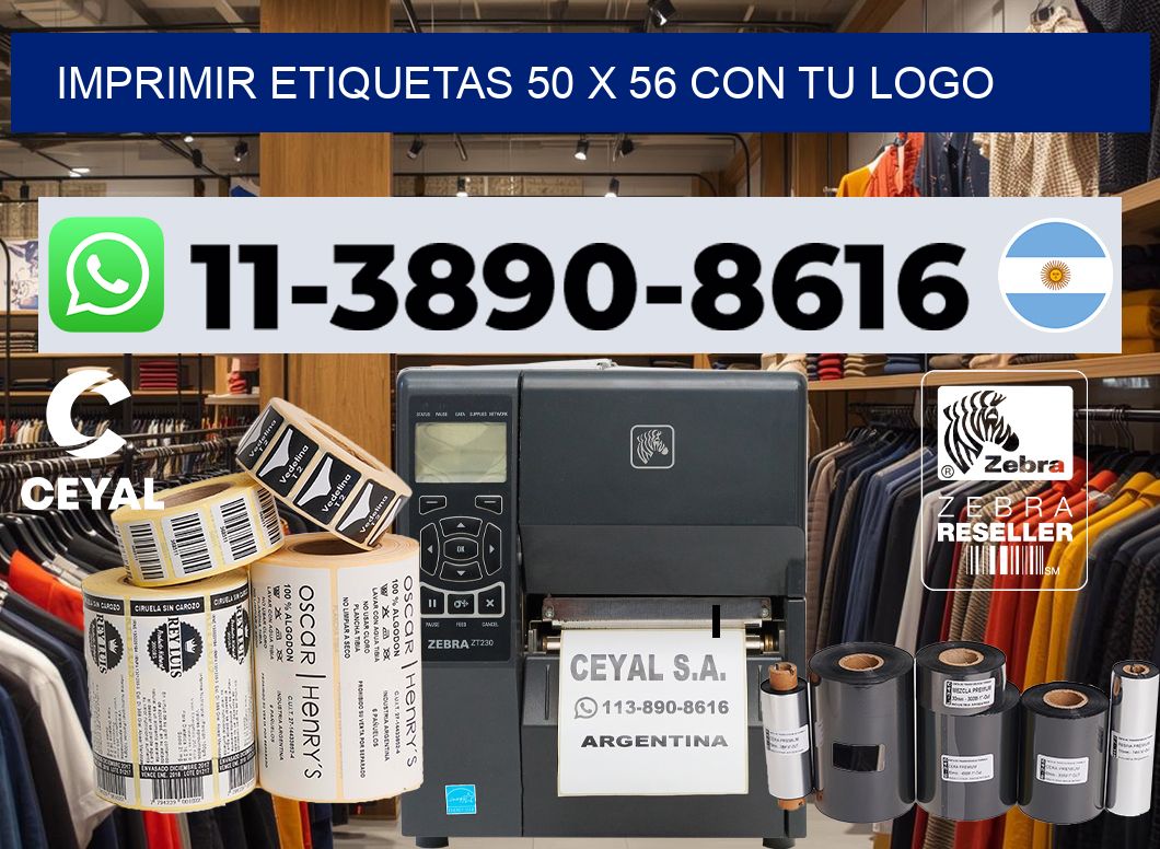imprimir etiquetas 50 x 56 con tu logo