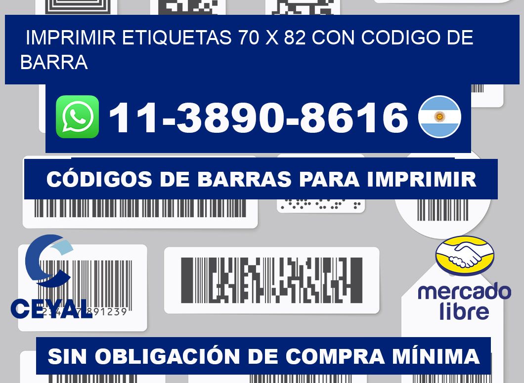 imprimir etiquetas 70 x 82 con codigo de barra
