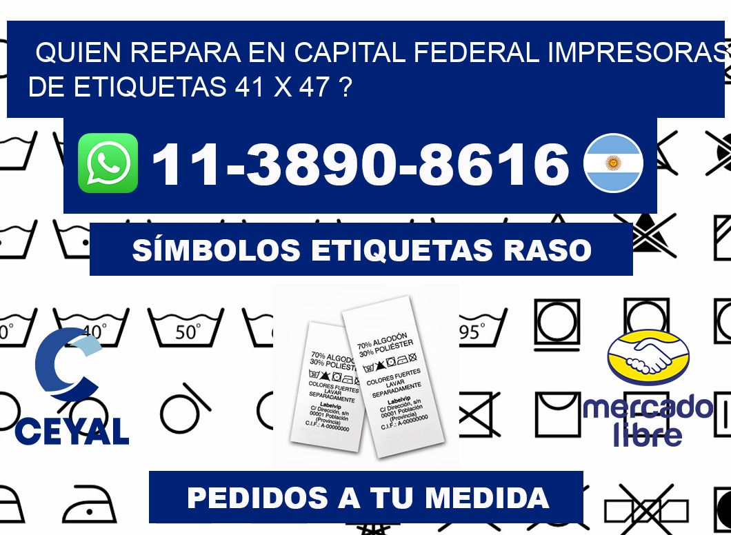 quien repara en capital federal impresoras de etiquetas 41 x 47 ?
