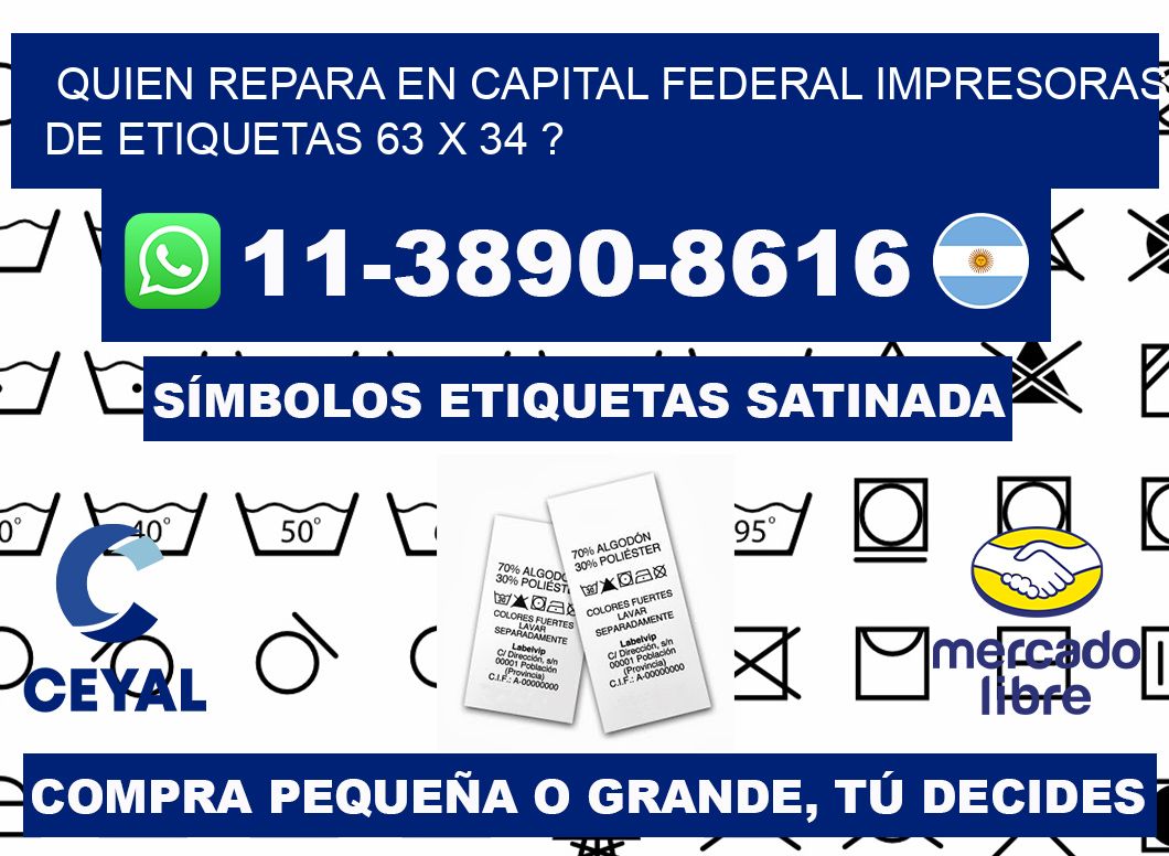 quien repara en capital federal impresoras de etiquetas 63 x 34 ?