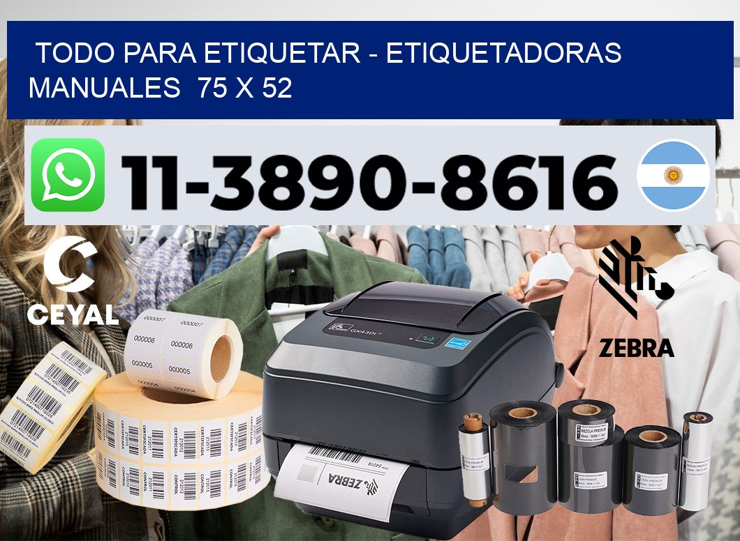 todo para etiquetar - Etiquetadoras Manuales  75 x 52