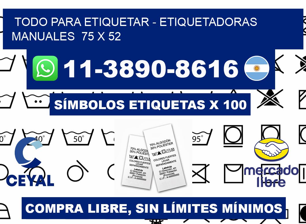 todo para etiquetar - Etiquetadoras Manuales  75 x 52