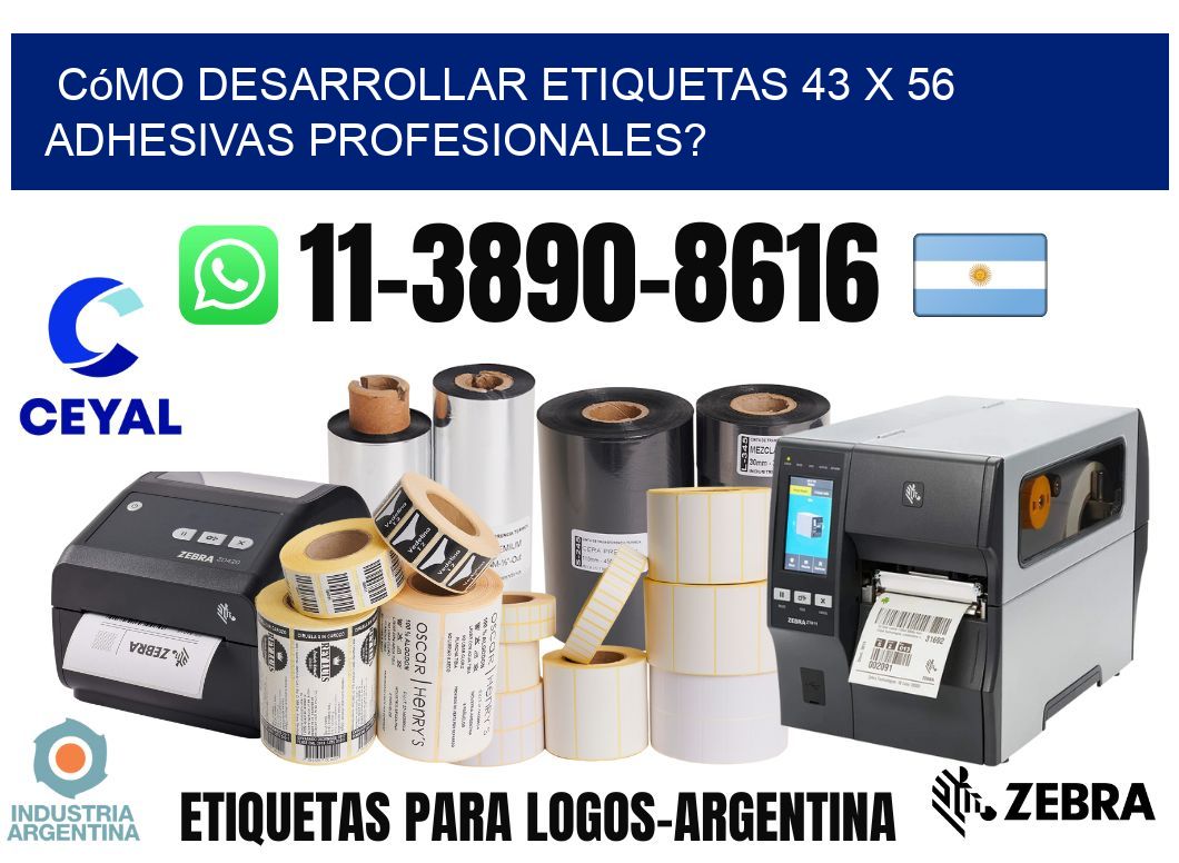 Cómo desarrollar etiquetas 43 x 56 adhesivas profesionales?