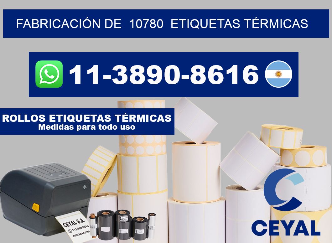 FABRICACIÓN DE 10780 ETIQUETAS TÉRMICAS