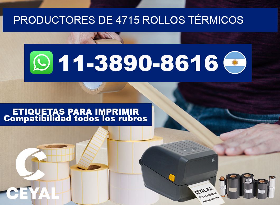 PRODUCTORES DE 4715 ROLLOS TÉRMICOS