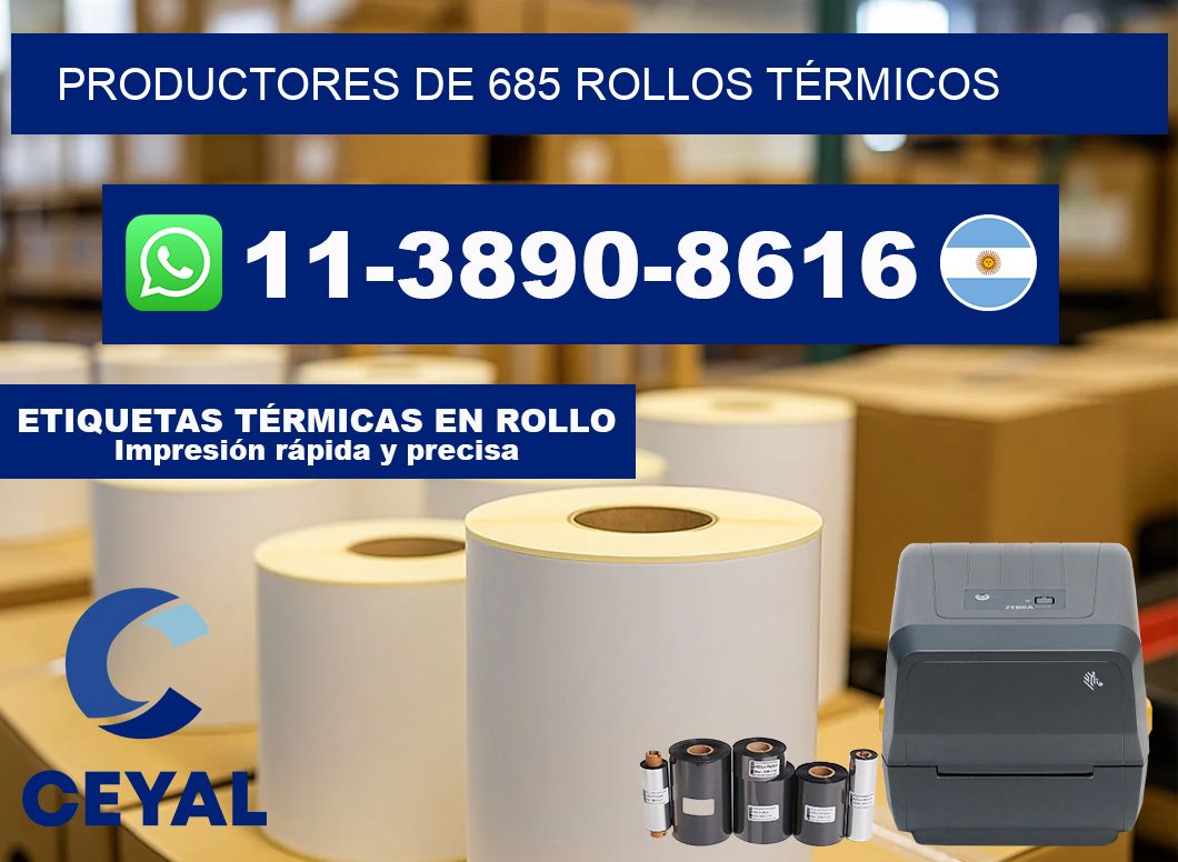 PRODUCTORES DE 685 ROLLOS TÉRMICOS