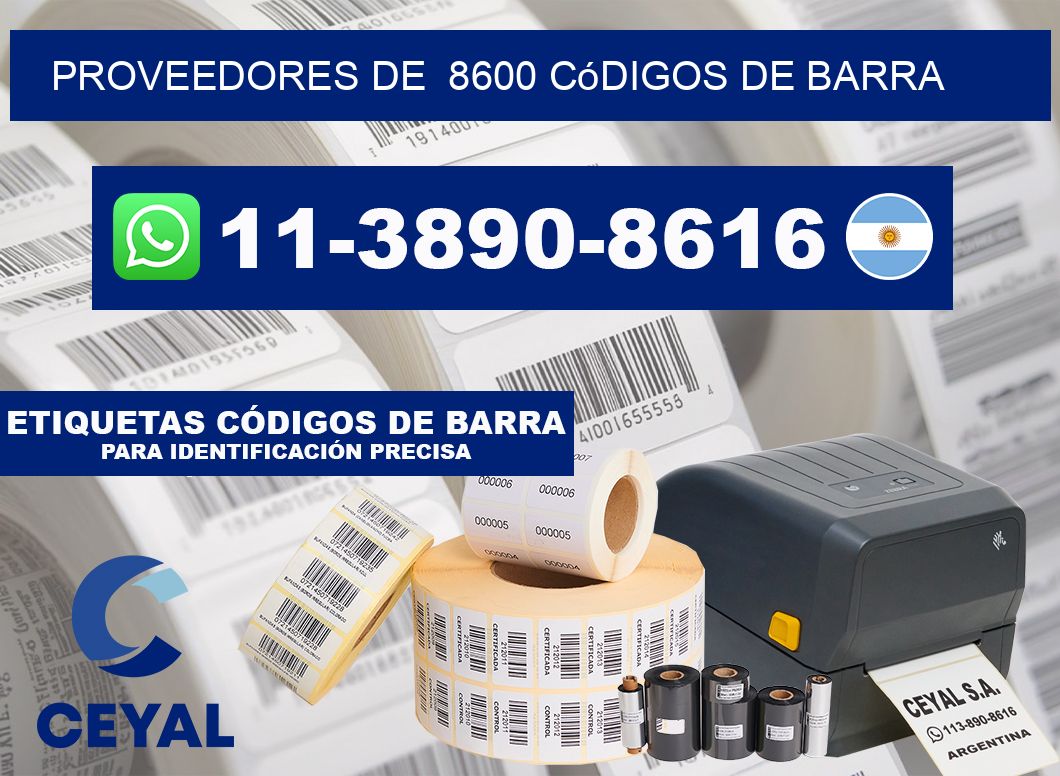 Proveedores de  8600 códigos de barra