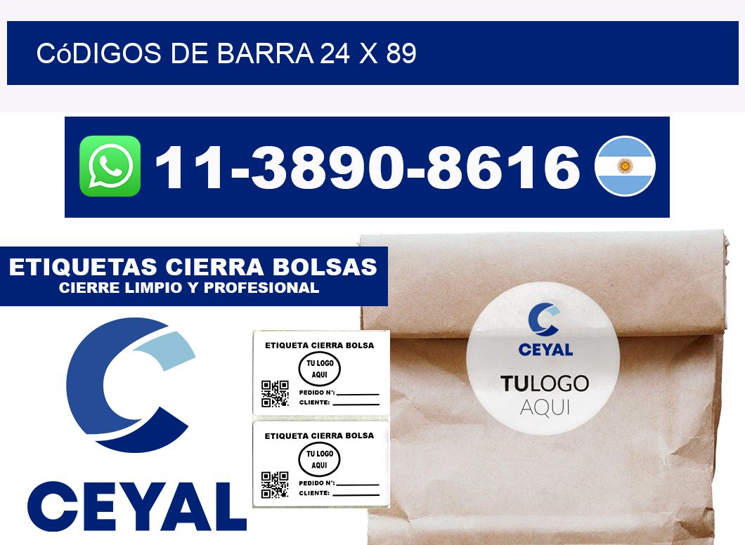 códigos de barra 24 x 89