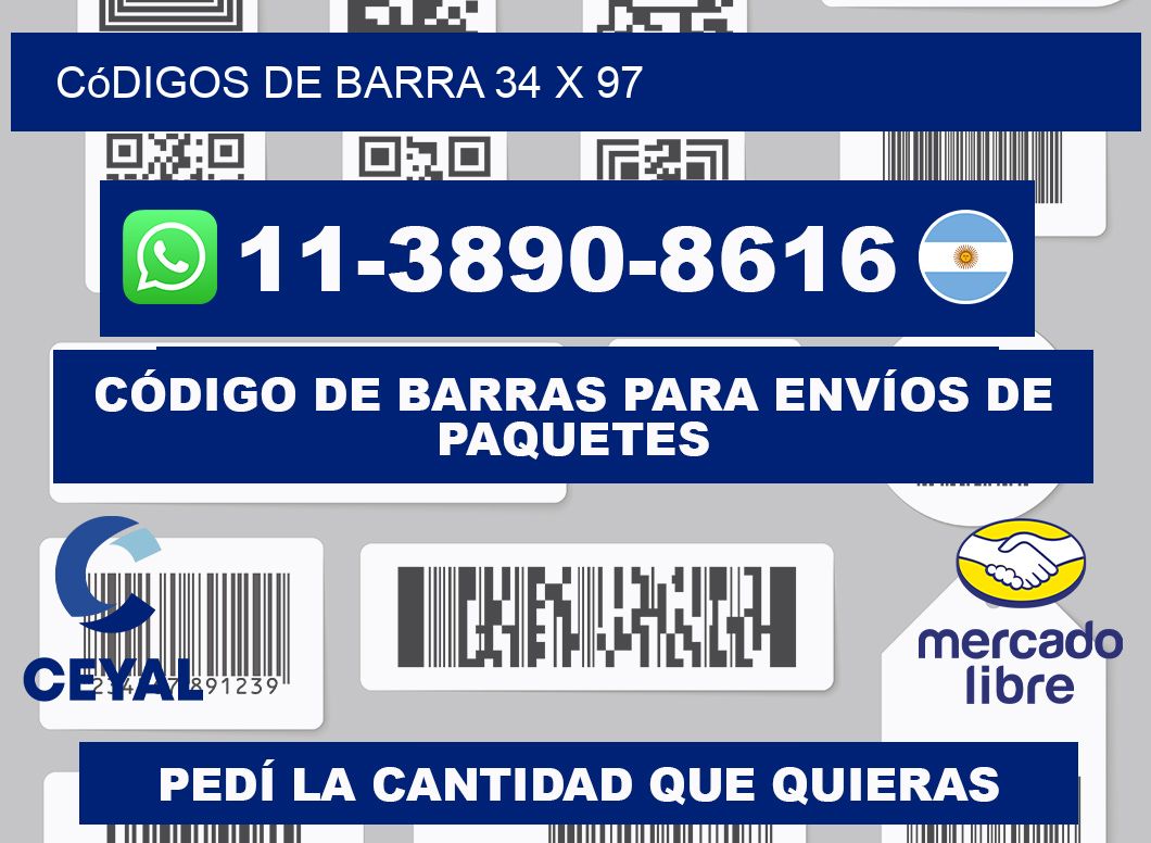códigos de barra 34 x 97