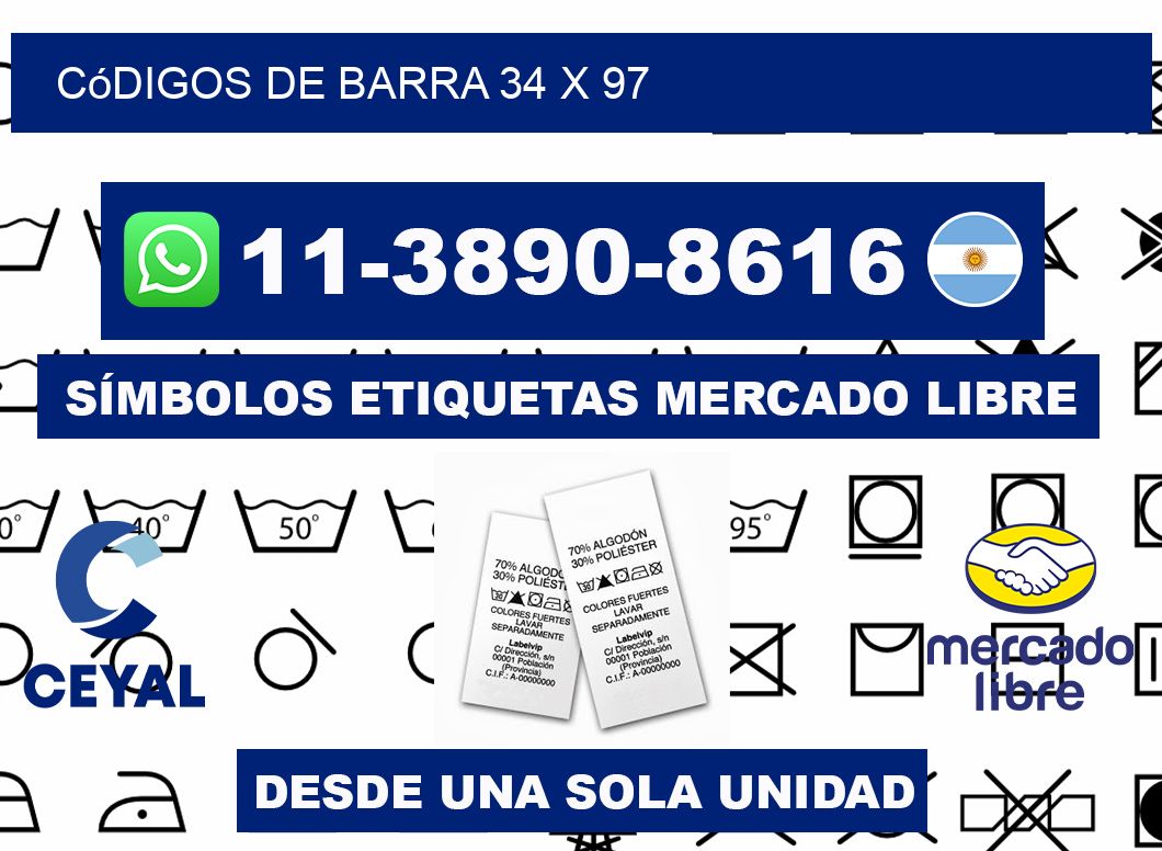 códigos de barra 34 x 97