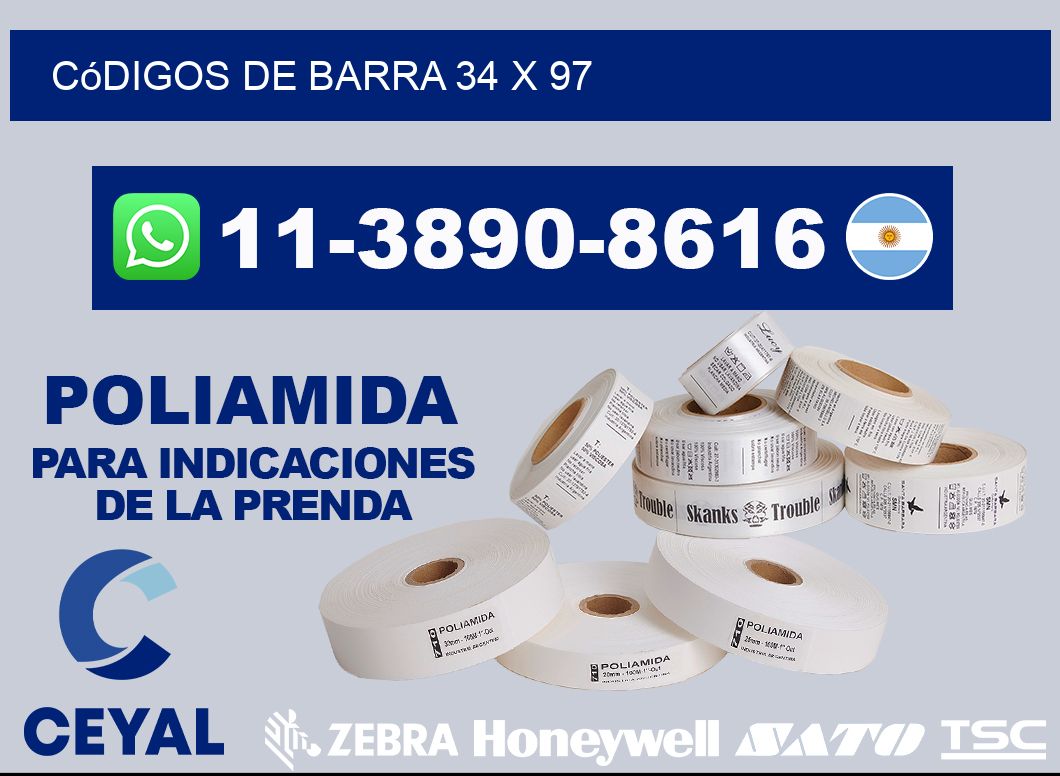 códigos de barra 34 x 97