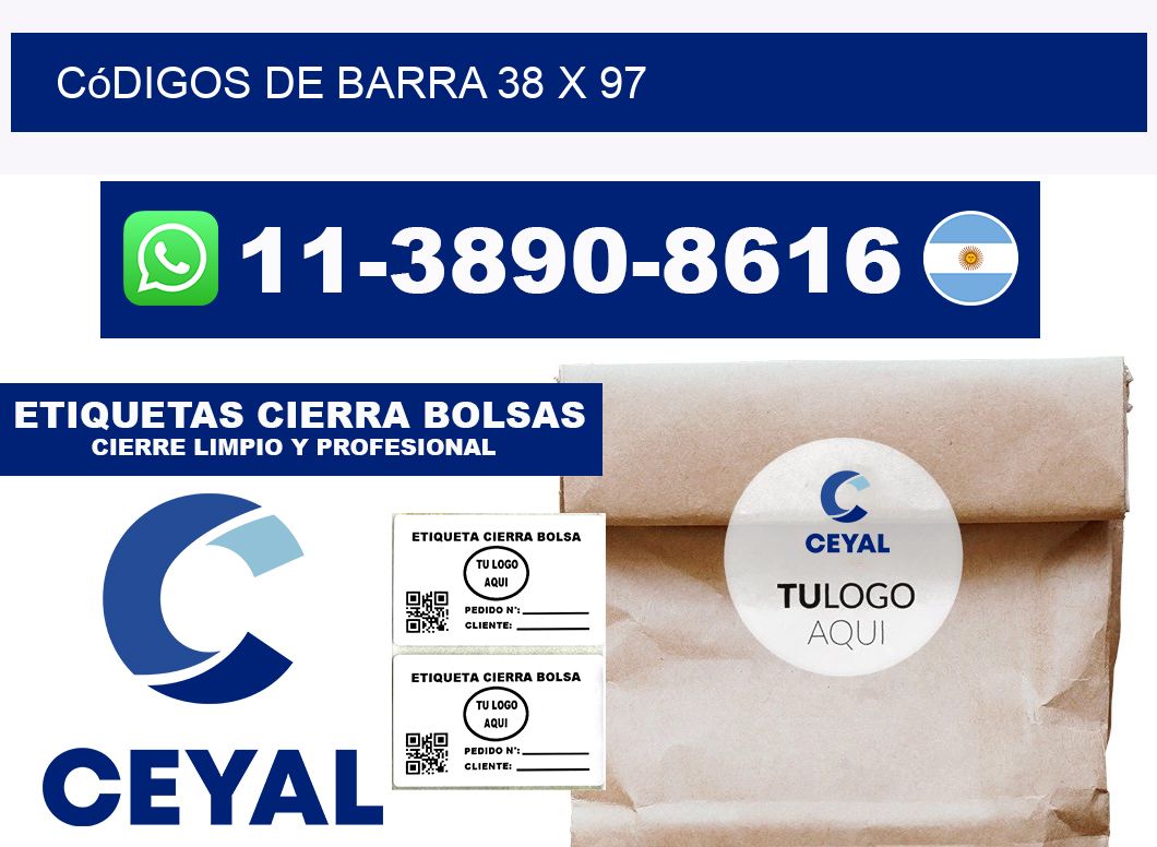 códigos de barra 38 x 97