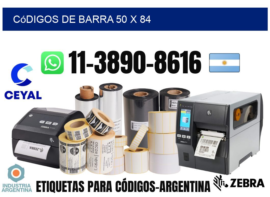 códigos de barra 50 x 84