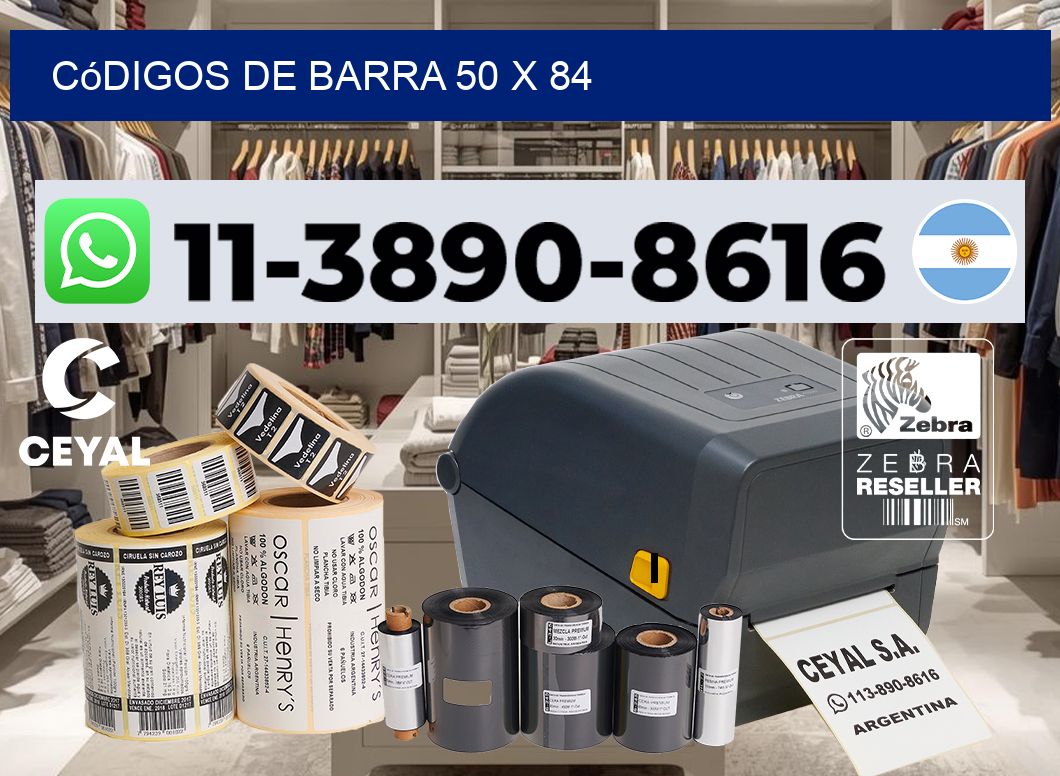 códigos de barra 50 x 84