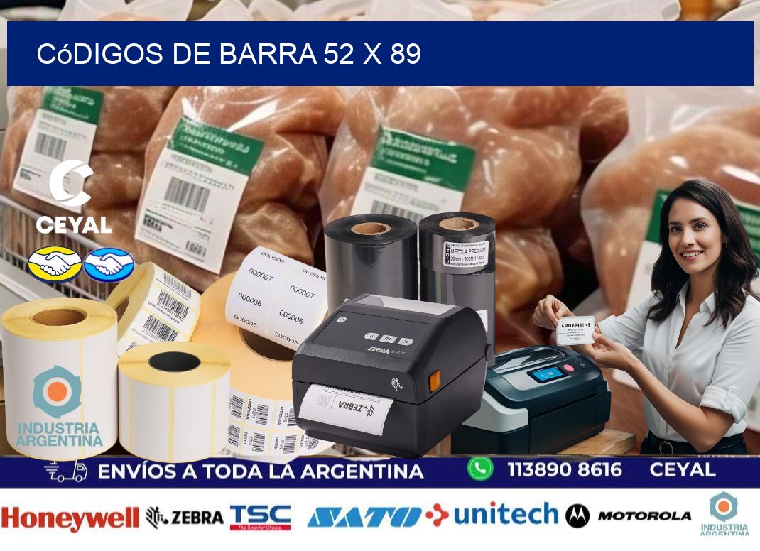 códigos de barra 52 x 89