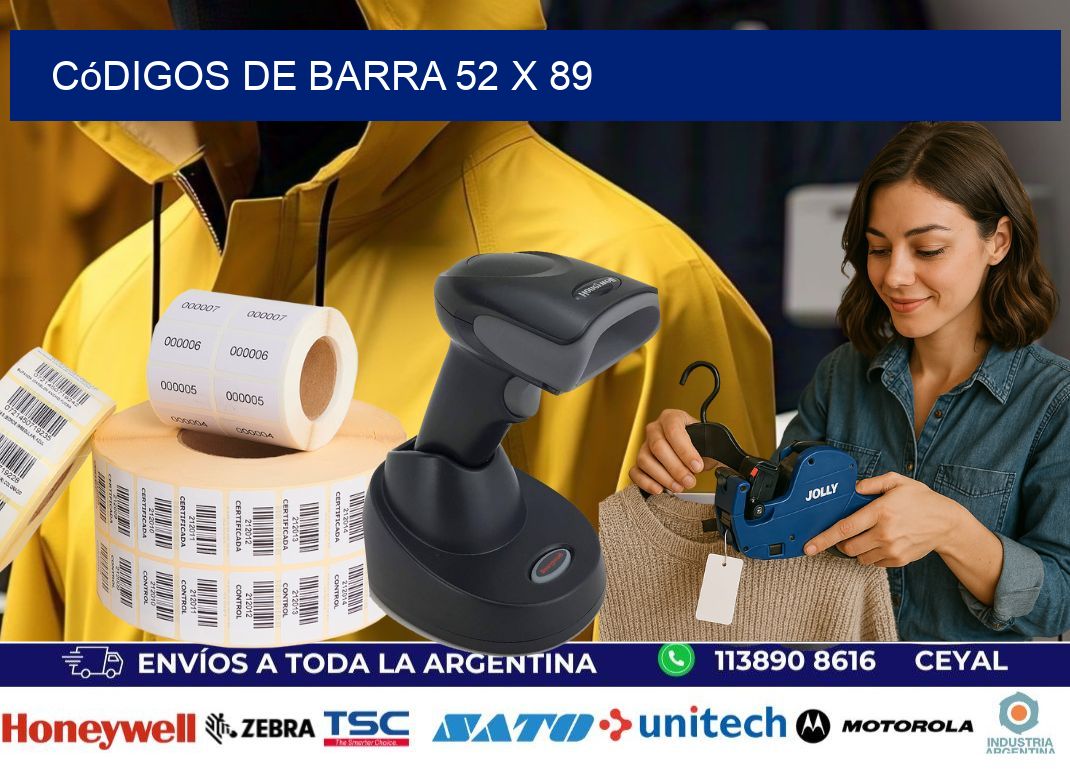 códigos de barra 52 x 89