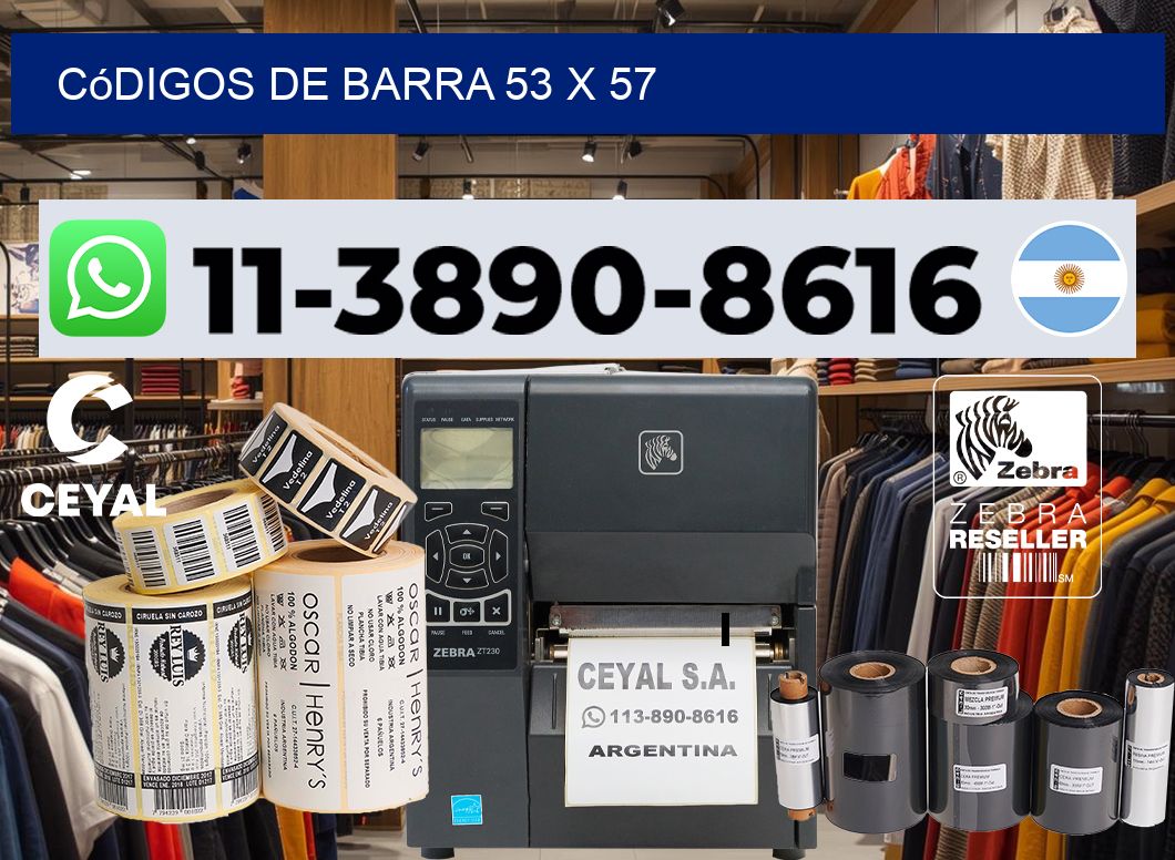 códigos de barra 53 x 57