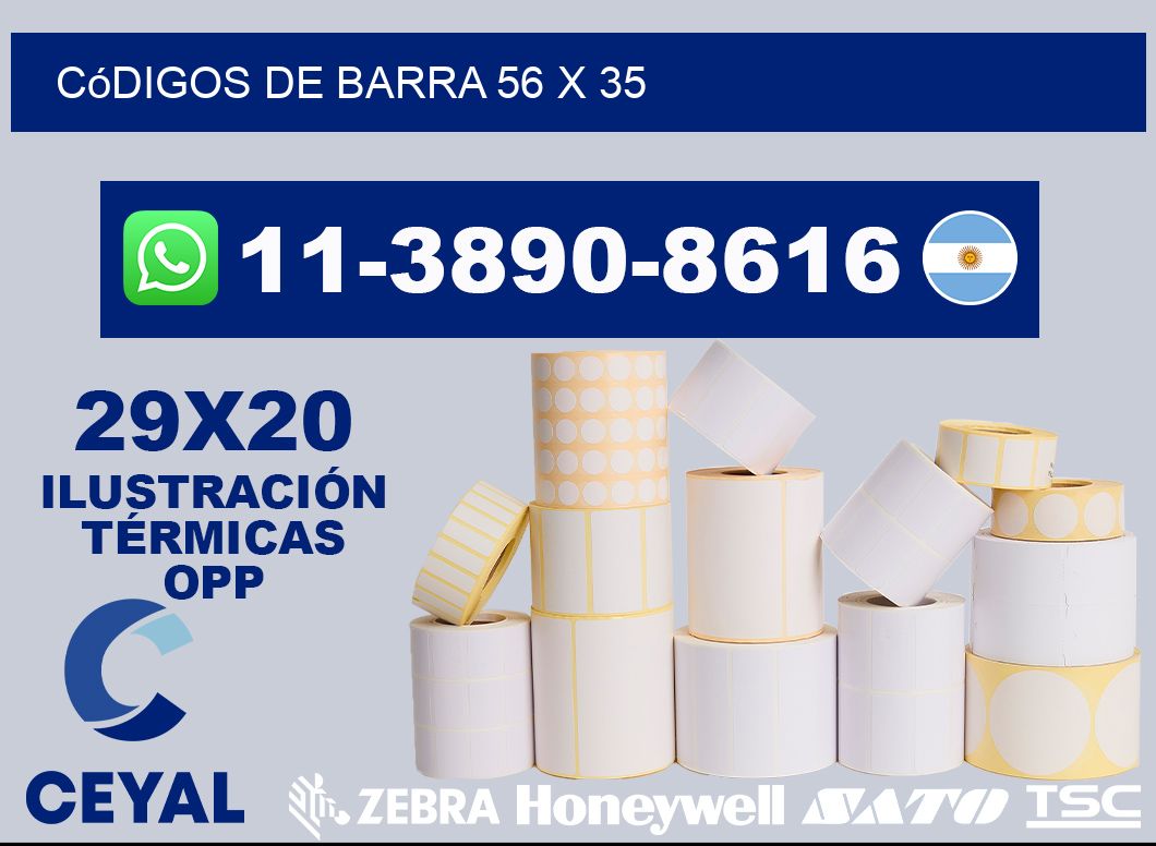 códigos de barra 56 x 35
