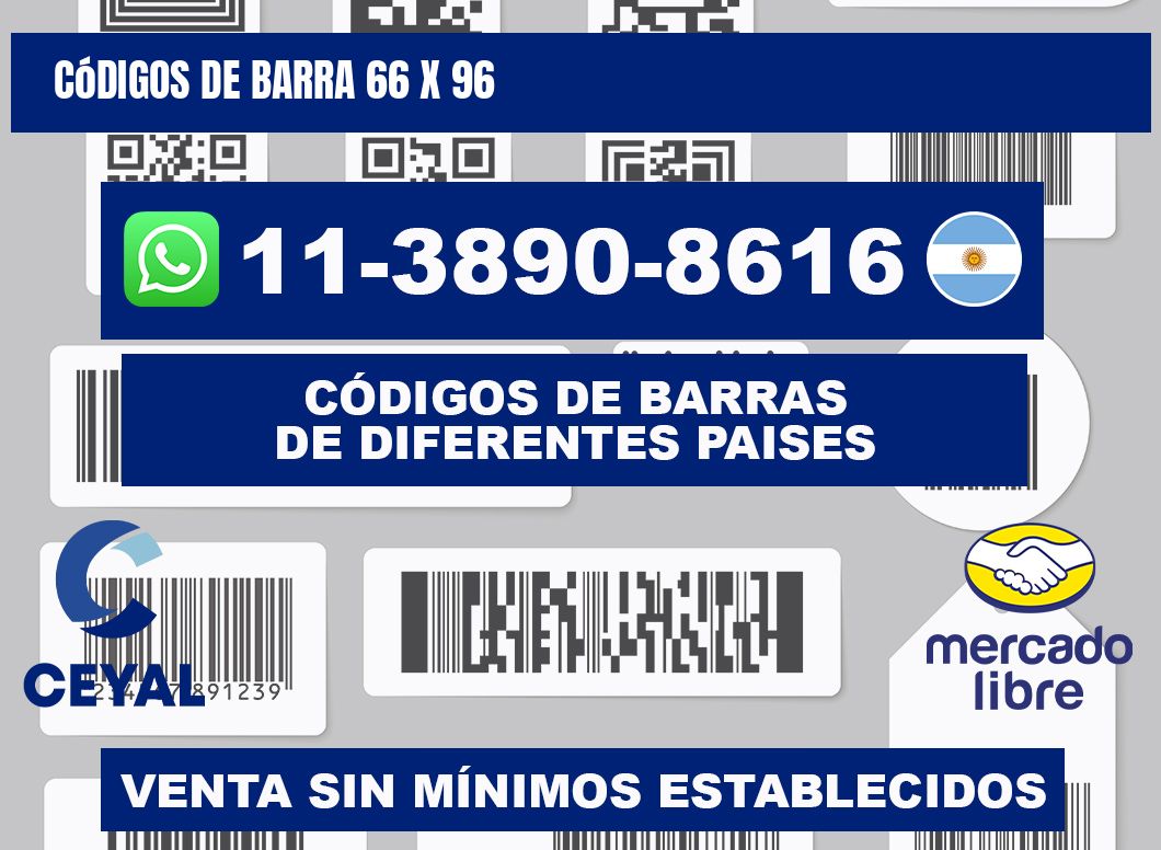 códigos de barra 66 x 96