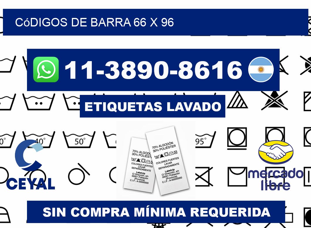 códigos de barra 66 x 96