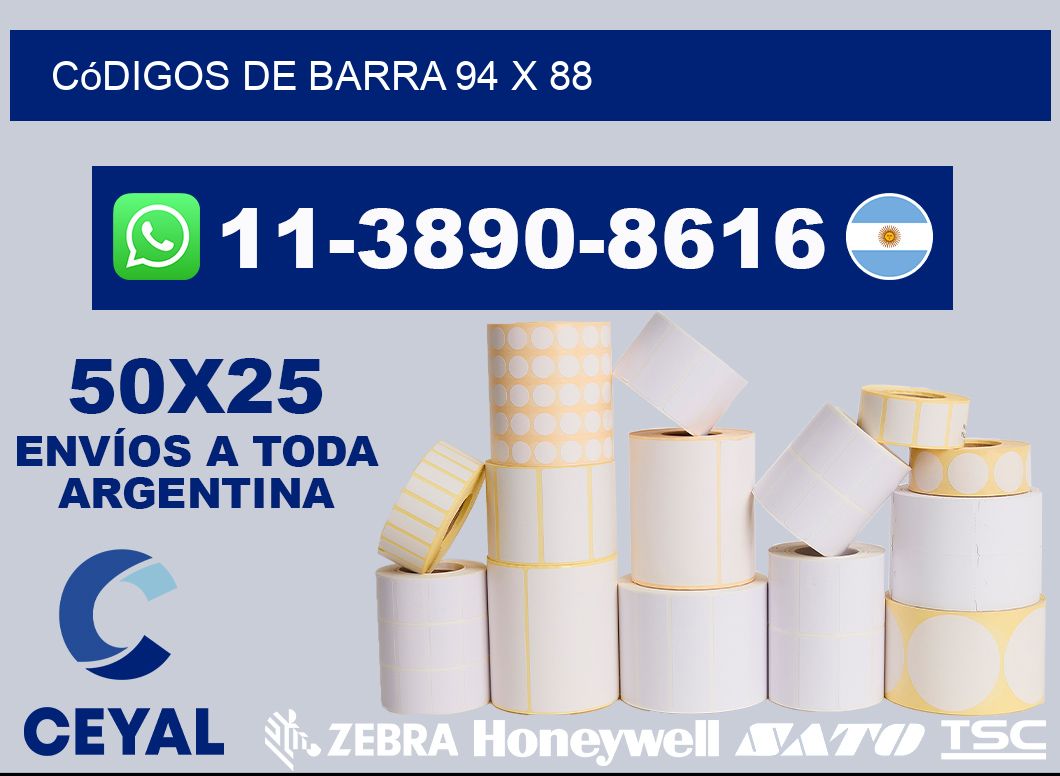 códigos de barra 94 x 88