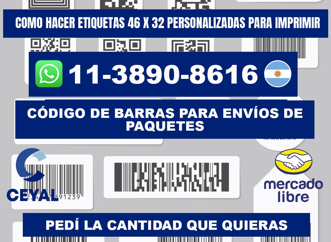 como hacer etiquetas 46 x 32 personalizadas para imprimir
