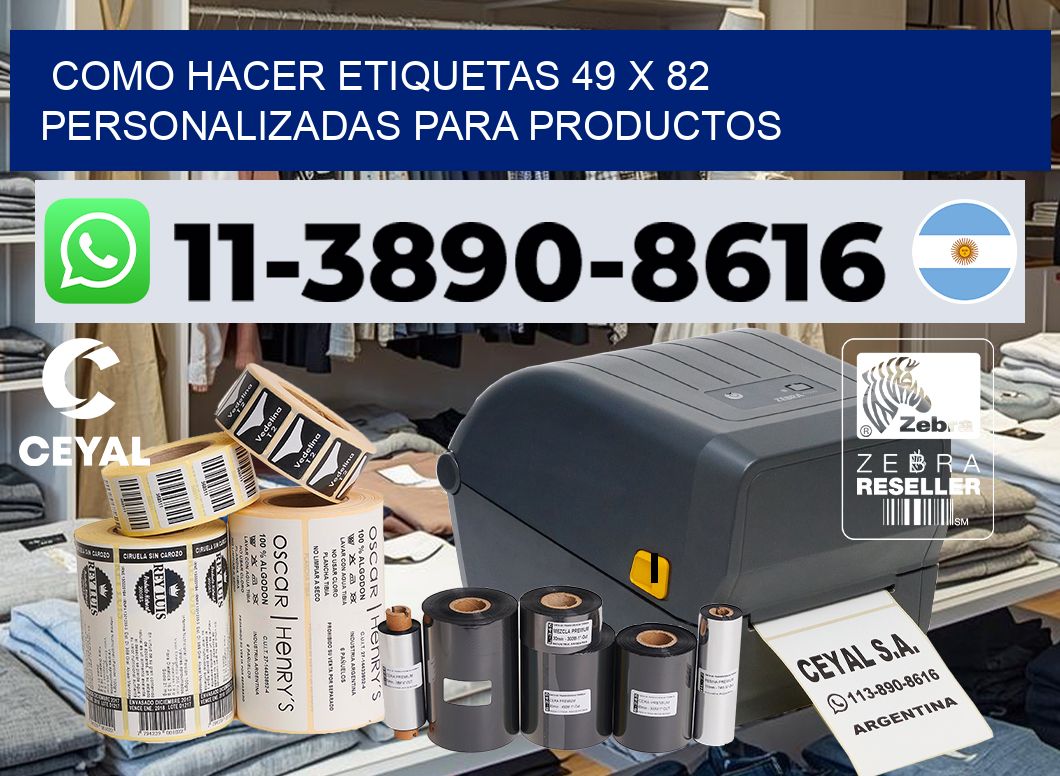 como hacer etiquetas 49 x 82 personalizadas para productos
