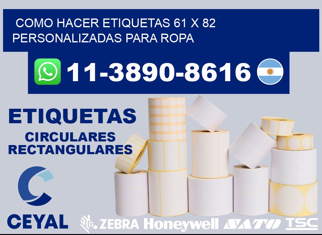 como hacer etiquetas 61 x 82 personalizadas para ropa
