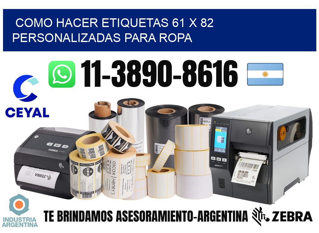 como hacer etiquetas 61 x 82 personalizadas para ropa