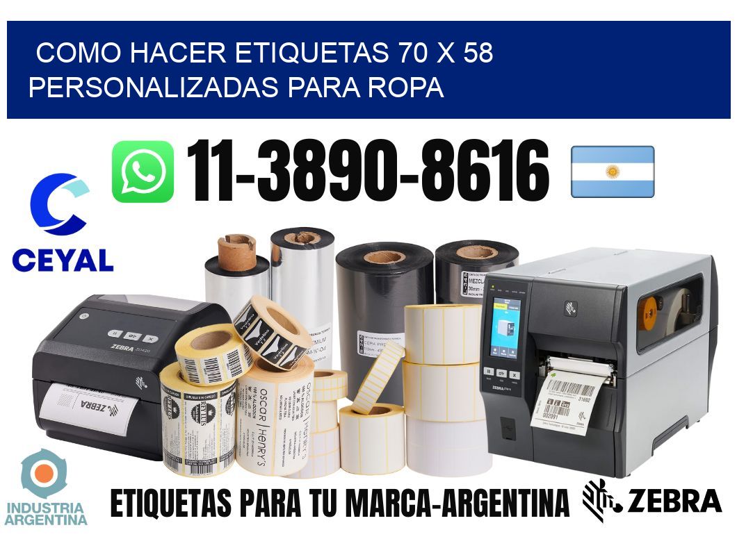 como hacer etiquetas 70 x 58 personalizadas para ropa