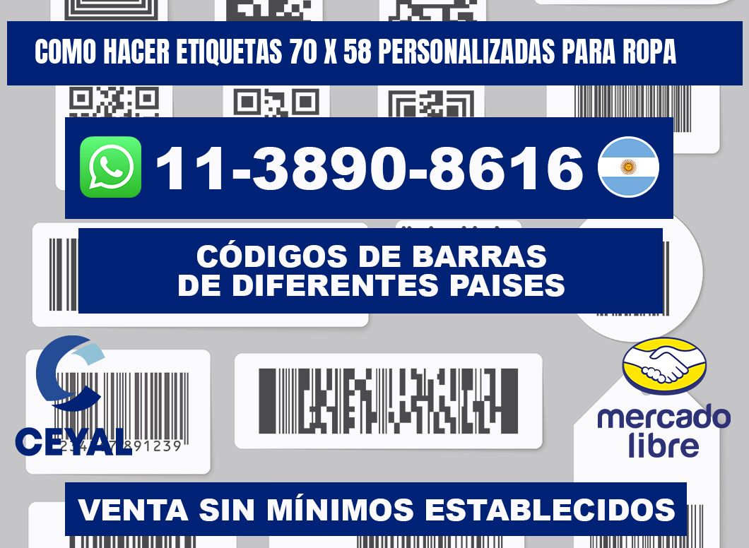 como hacer etiquetas 70 x 58 personalizadas para ropa