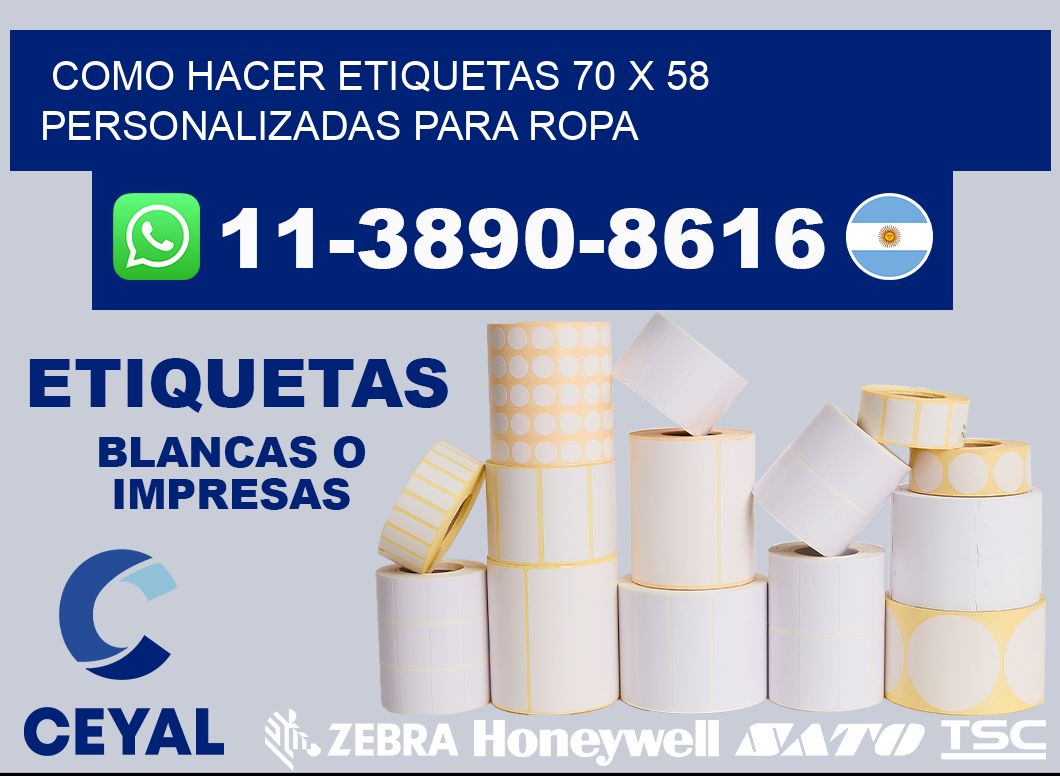 como hacer etiquetas 70 x 58 personalizadas para ropa