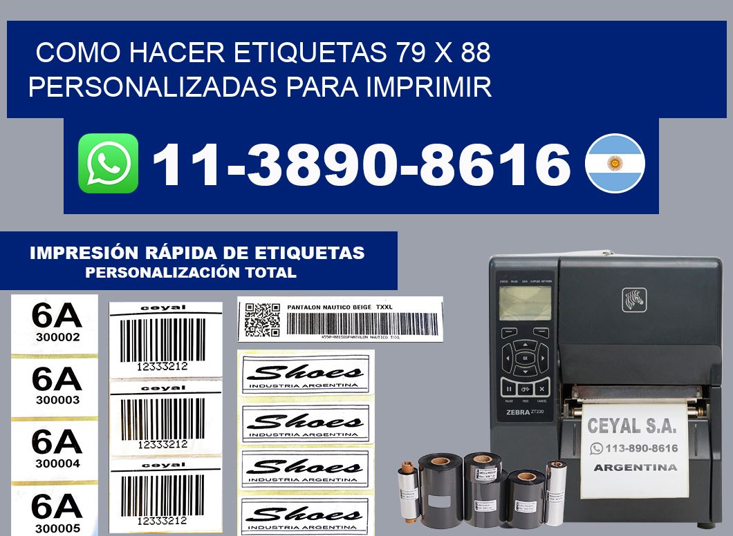 como hacer etiquetas 79 x 88 personalizadas para imprimir