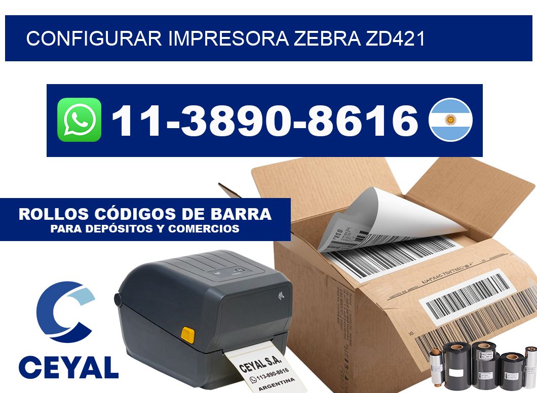 configurar impresora Zebra ZD421