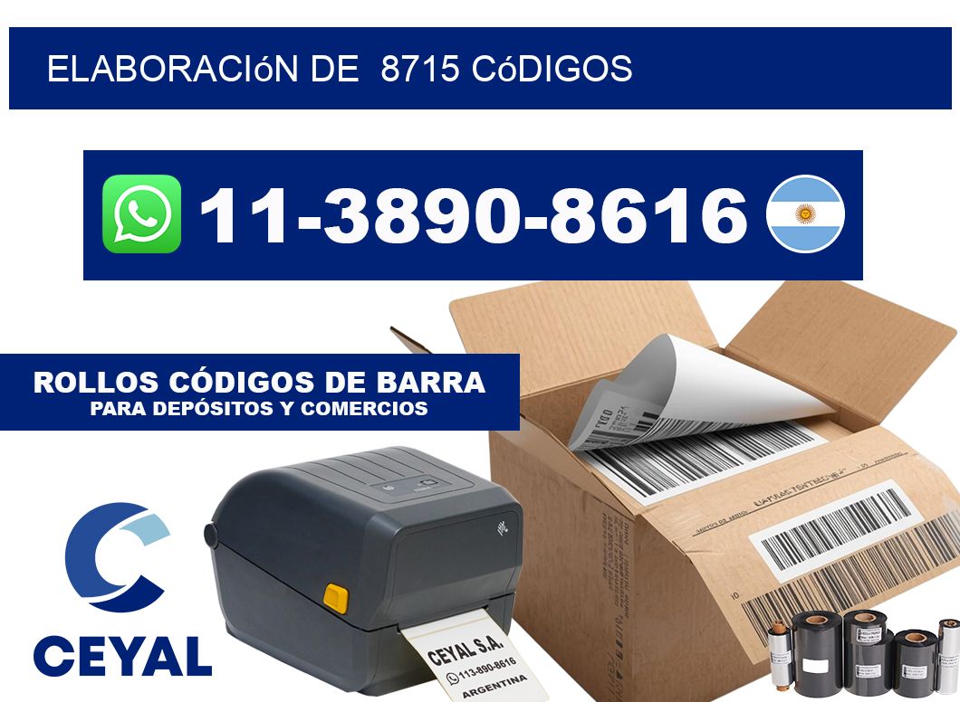 elaboración de  8715 códigos
